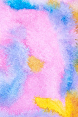 Abstract Watercolour Square Painting Multicolour Mixing Background