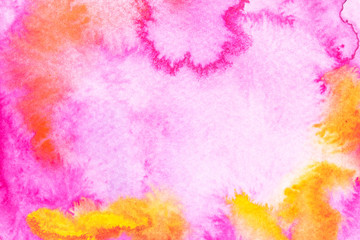 Abstract Watercolour Square Painting Multicolour Mixing Background