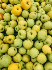 ripe fruit sweet apples for eating as a background