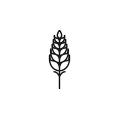 Wheat icon logo vector design