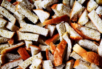 Finely chopped white bread crackers with a Golden crust