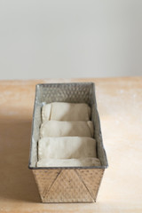 shokupan, japanese bread, in the making.