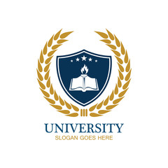 University, Academy, School and Course logo design template