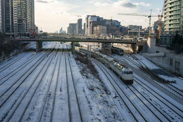 Fototapeta na wymiar Toronto City Skyline in Winter