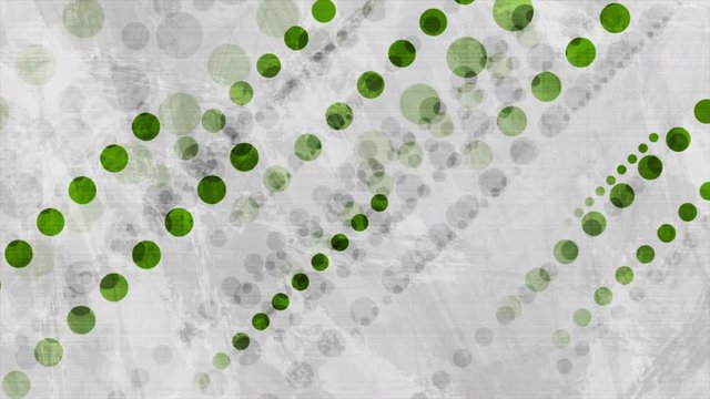 Green and grey abstract geometric grunge background with concrete texture. Technology circles motion design. Seamless looping. Video animation Ultra HD 4K 3840x2160