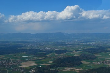 Obraz premium Widok z Lucerny w kierunku Grenchen