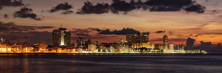 Sunset Skyline of Havana