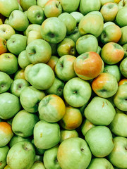 ripe fruit sweet apples for eating as a background