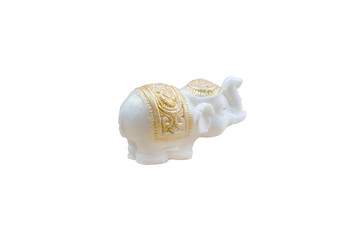 Isolated handmade aroma soap shape animal elephant Asia on a white background