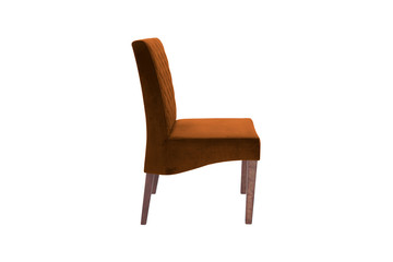 Color wood chair. Object isolated of background
