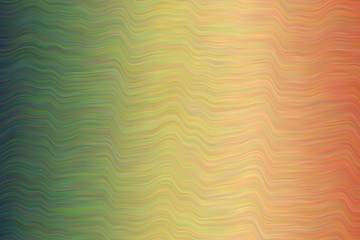 Blue, green and brown waves vector background.