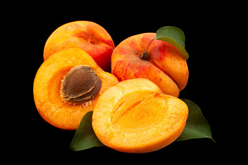 Apricot fruit closeup