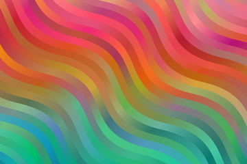 Red, yellow and blue waves vector background.
