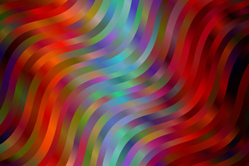 Red and yellow waves vector background.