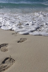 Spuren im Sand
