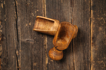 Two Wooden scoop for spices