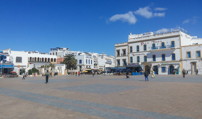 Fototapeta na wymiar Square of the medina of Essaouira, Morocco