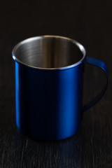 Blue metallic cup