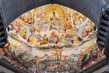 Interior of Cathedral of Saint Mary of the Flower (Cattedrale di Santa Maria del Fiore) or Duomo di...