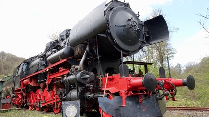 alte Lokomotive, stillgelegt, Eisenbahn Friedhof