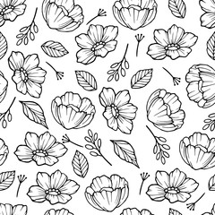 Rose hip with leaf pattern. Outline illustration of rose hip with leaf vector pattern for web design