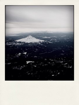 Aerial View Of Mt Hood