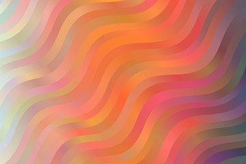 Pink, orange, red and blue waves vector background.