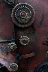 Fototapeta na wymiar texture of old mechanical parts