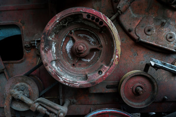 texture of old mechanical parts