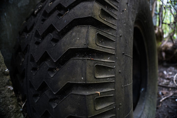 old tractor tire