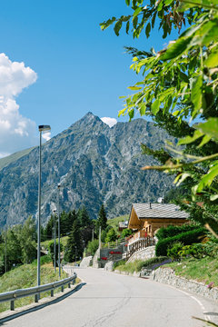 Amay village on the hill of Saint-Vincent, Italy