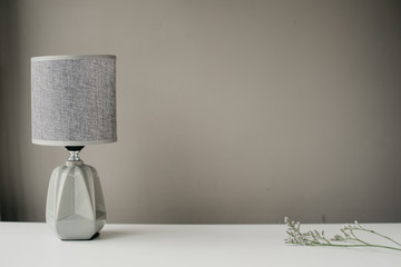 
lamp with negative space for design