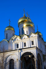 Fototapeta na wymiar Architecture of Moscow Kremlin. Popular landmark. 