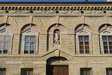 Mantua, Italy, Home of Giulio Romano, Facade Detail