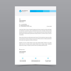 A4 Letterhead Template Vector Design