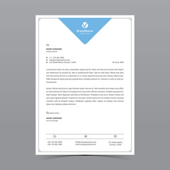 A4 Letterhead Template Vector Design