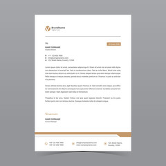 A4 Letterhead Template Vector Design