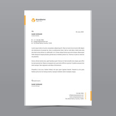 A4 Letterhead Template Vector Design