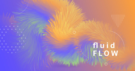 Dynamic Color Poster. Fluid Wallpaper. Graphic 
