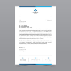 A4 Letterhead Template Vector Design
