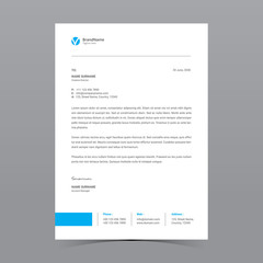 A4 Letterhead Template Vector Design