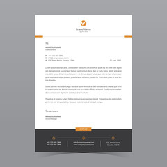 A4 Letterhead Template Vector Design