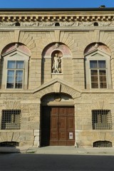 Fototapeta na wymiar Mantua, Italy, Home of Giulio Romano, Facade Detail