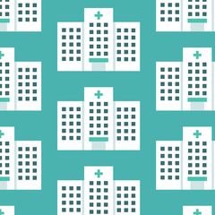 hospital seamless pattern, vector illustration