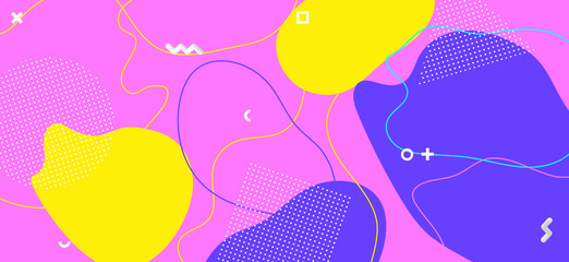 Colorful Child Pattern. Graphic Wave Poster. 