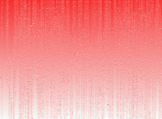 Abstract background, misty rain effect against a window, in shades of red and pink © Gina Santoria