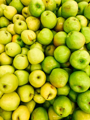 ripe fruit sweet apples for eating as a background