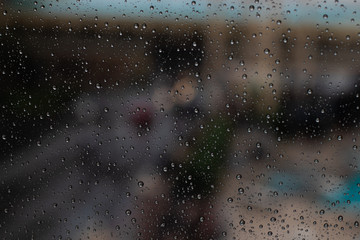 rain on window
