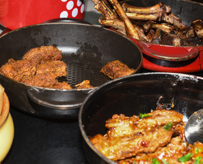 Food Buffet Catering Dining Eating Party Sharing Concept