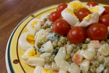 typical Piedmont dish: russian salade